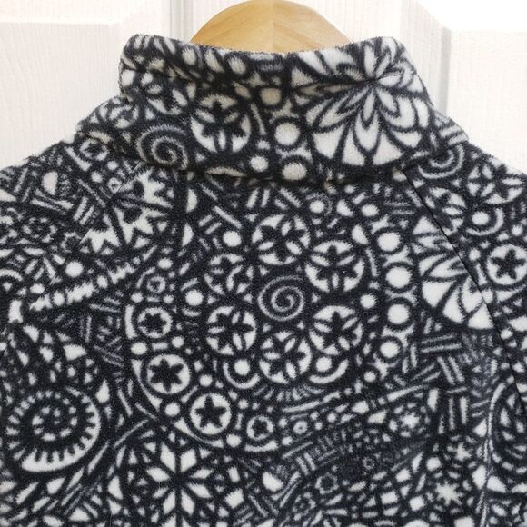 Columbia Jacket Girls Youth XL Full Zip Black White Coral Pockets Outdoor Warm - Picture 6 of 10